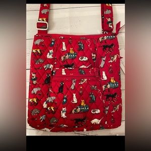 Vera Bradley holiday cats hipster NEW